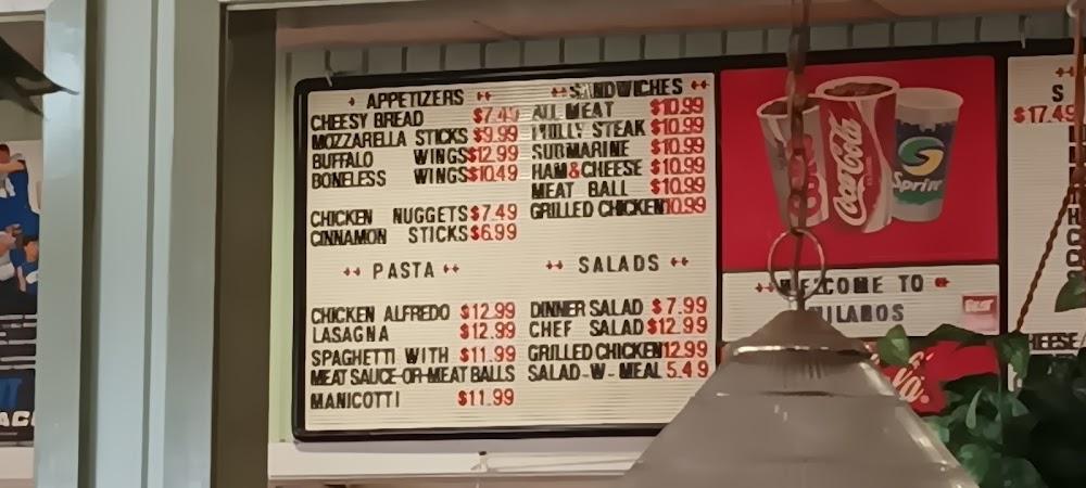 Milano's Pizza Menu image 1